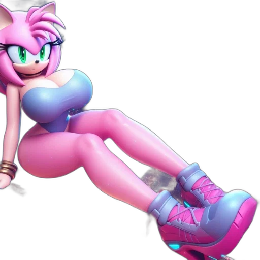 weapon, 3d render, vaporwave, concept art, anthropomorphic, hedgehog, posed, flying transparent PNG cut-out