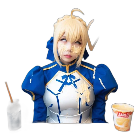 food, robot, staff, face, anime, concept art, 3d render, pixel art transparent PNG cut-out