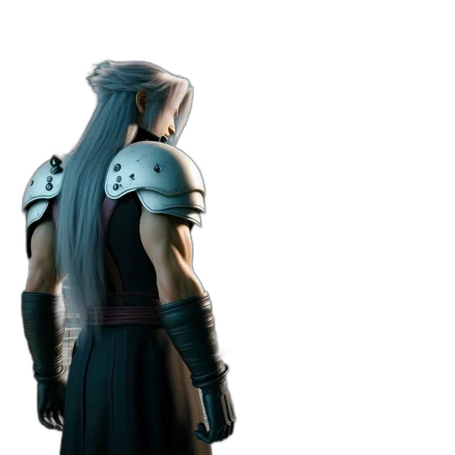 sword, jacket, dragon, staff, 3d render, concept art, fantasy art, photorealistic transparent PNG cut-out