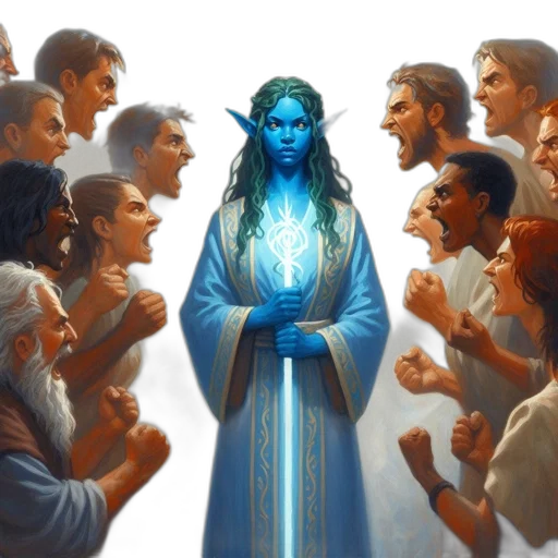 concept art, fantasy art, comic book art, pixel art, fire, blue, midst, angry transparent PNG cut-out