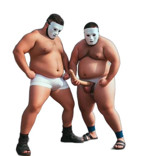 mask, robot, concept art, 3d render, pixel art, vaporwave, monochrome, two transparent PNG cut-out