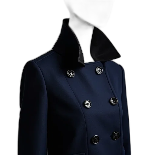 jacket, staff, dress, hat, 3d render, photorealistic, concept art, blue transparent PNG cut-out