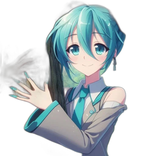 staff, robot, weapon, face, anime, vaporwave, pixel art, concept art transparent PNG cut-out