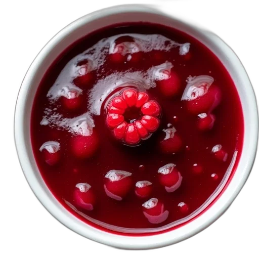 food, crown, photorealistic, red, close-up, image, bowl, filled transparent PNG cut-out
