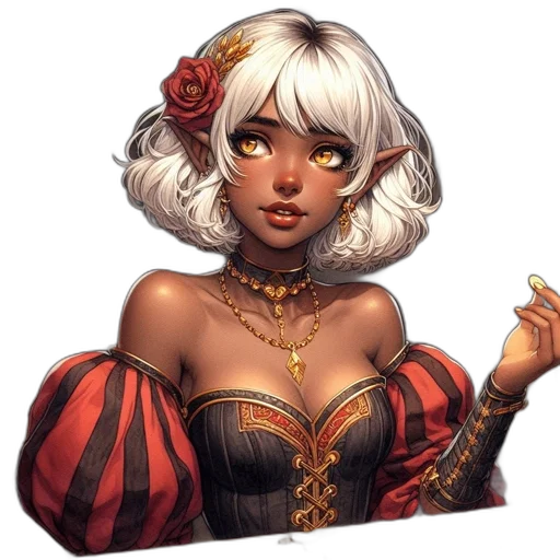 crown, dress, jewelry, face, fantasy art, concept art, pixel art, anime transparent PNG cut-out