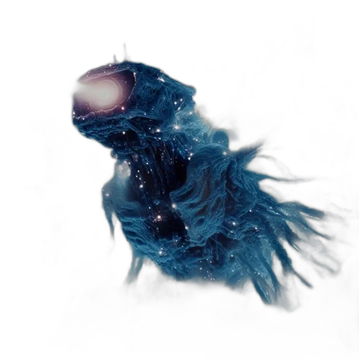 creature, animal, hair, mask, concept art, photorealistic, 3d render, watercolor transparent PNG cut-out