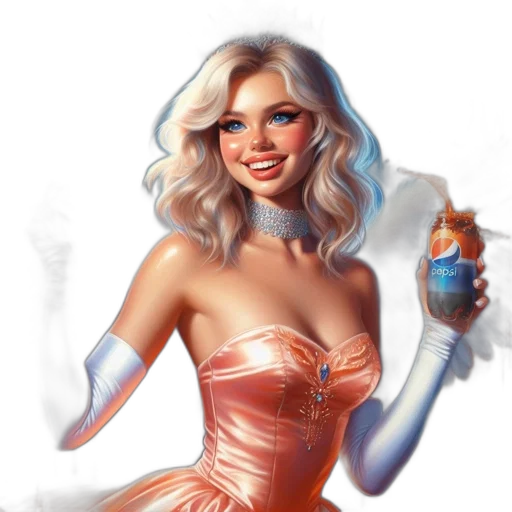 dress, bottle, fantasy art, concept art, comic book art, cartoon, blue, pastel transparent PNG cut-out