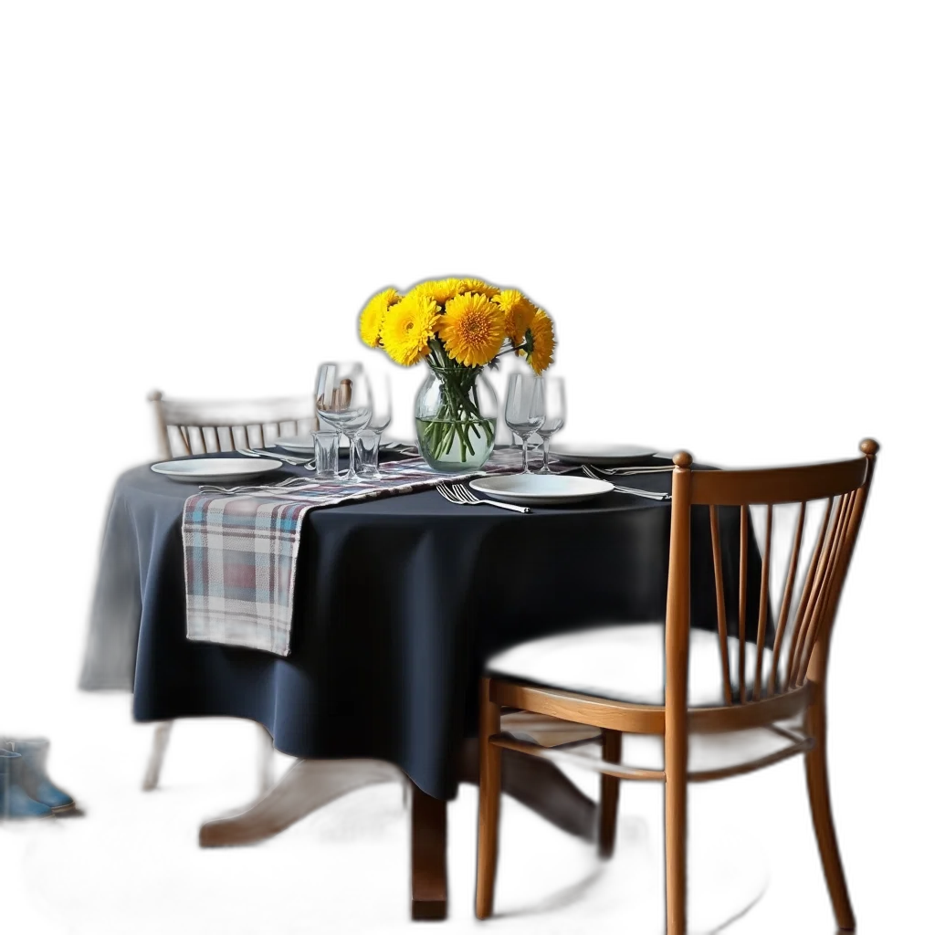 furniture, food, dress, jacket, photorealistic, 3d render, dark, monochrome transparent PNG cut-out