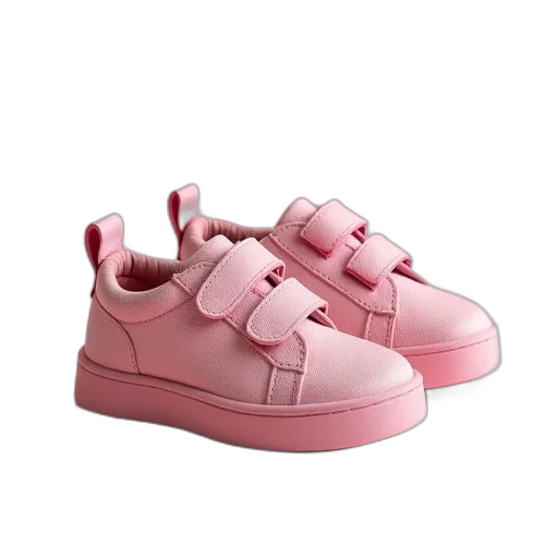 shoes, vaporwave, 3d render, pastel, neon, girl, hook, loop transparent PNG cut-out