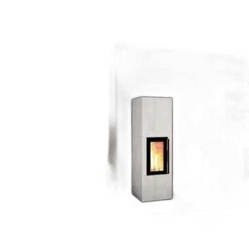 robot, furniture, 3d render, modern, living, room, sleek, fireplace transparent PNG cut-out