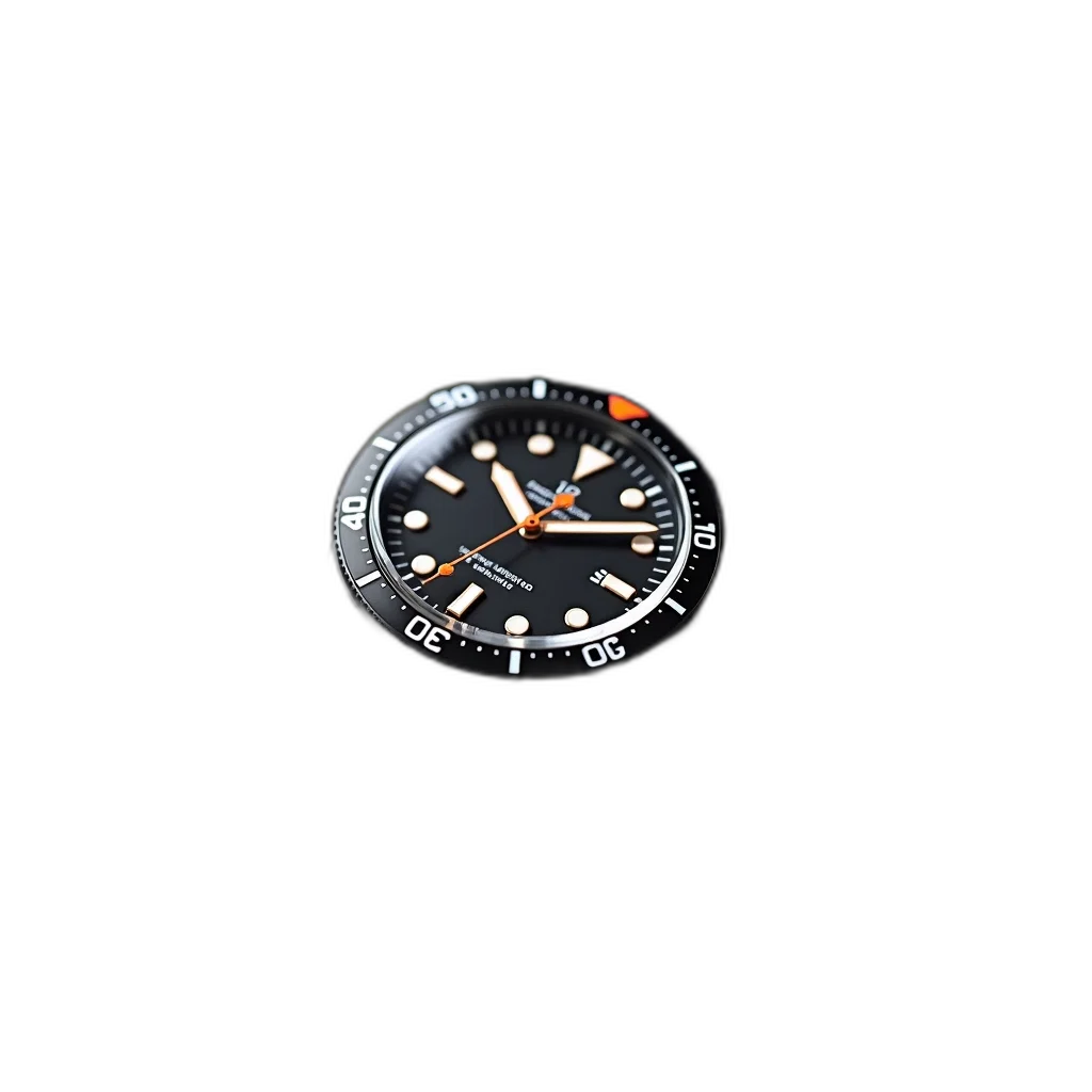 jewelry, weapon, crown, 3d render, photorealistic, black, wristwatch, strap transparent PNG cut-out