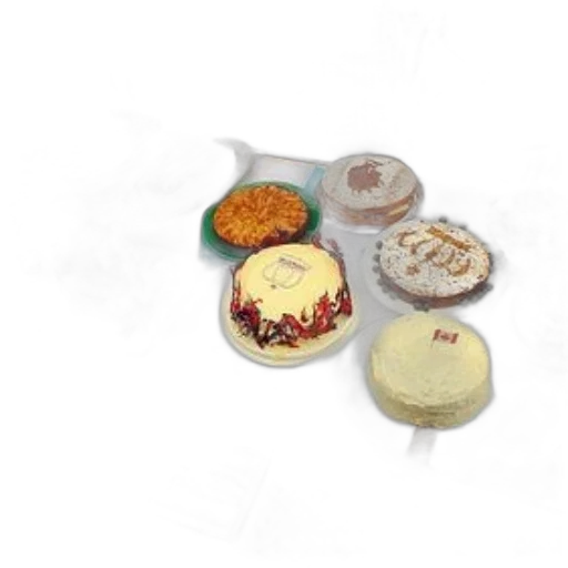 food, variety, cakes, including, one, union, jack, decoration transparent PNG cut-out