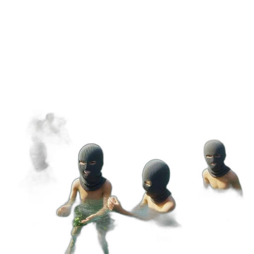mask, weapon, creature, robot, concept art, 3d render, pixel art, photorealistic transparent PNG cut-out