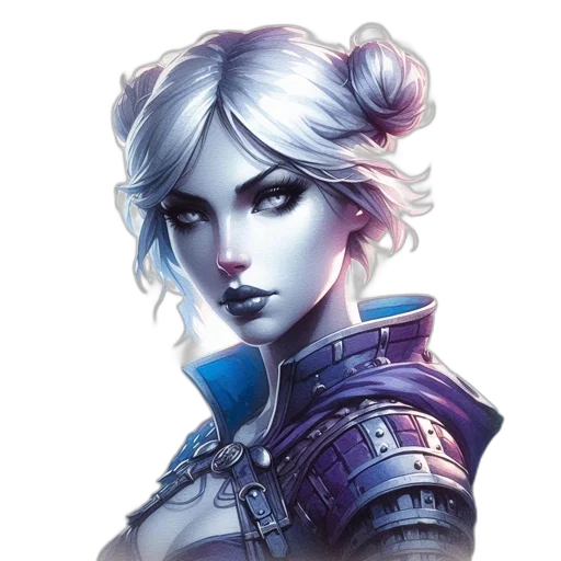 face, staff, weapon, fantasy art, concept art, comic book art, pixel art, blue transparent PNG cut-out