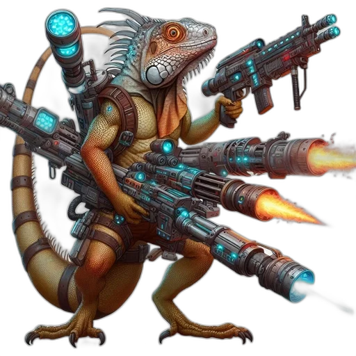 dragon, weapon, staff, creature, concept art, fantasy art, cyberpunk, pixel art transparent PNG cut-out