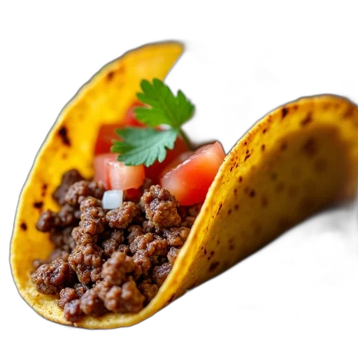 food, shoes, animal, photorealistic, 3d render, single, taco, crispy transparent PNG cut-out