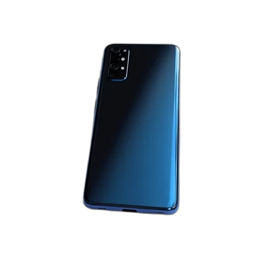 weapon, robot, 3d render, blue, smartphone, black, screen, visible transparent PNG cut-out