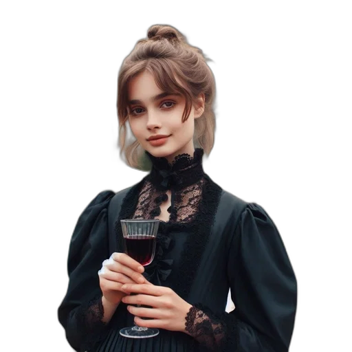 dress, jacket, face, staff, oil painting, pixel art, photorealistic, concept art transparent PNG cut-out