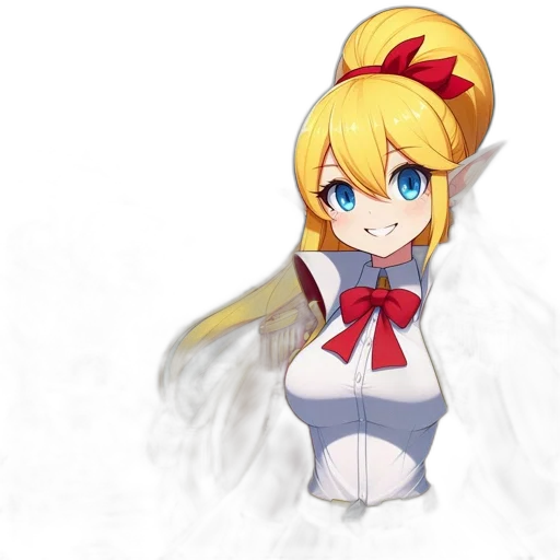 staff, dress, robot, crown, anime, pixel art, concept art, cartoon transparent PNG cut-out