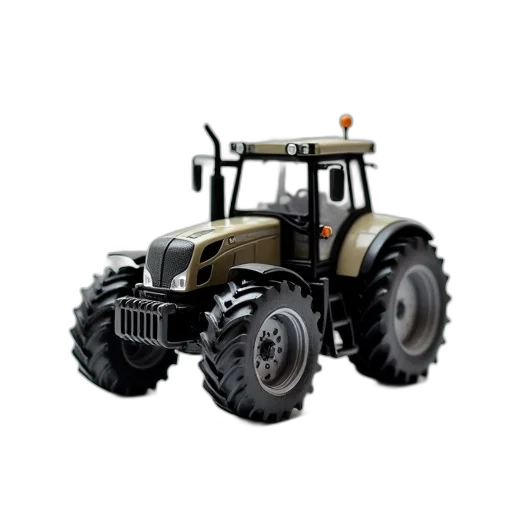 animal, 3d render, photorealistic, concept art, model, tractor, white, surface transparent PNG cut-out