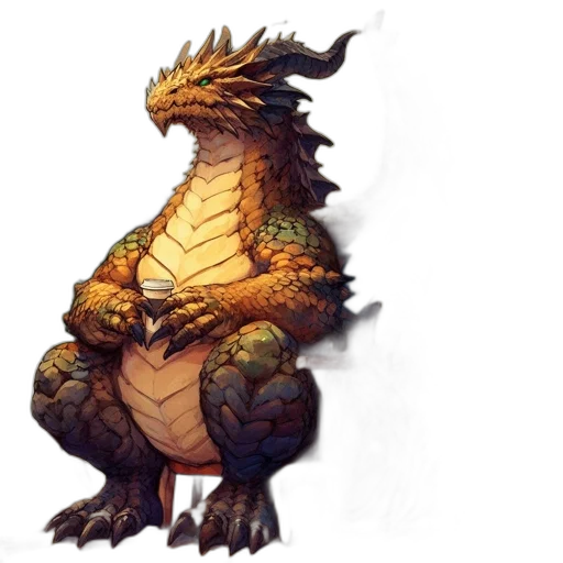 dragon, creature, animal, concept art, fantasy art, pixel art, 3d render, quaint transparent PNG cut-out