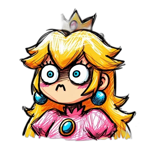 crown, dress, face, hair, pixel art, concept art, cartoon, watercolor transparent PNG cut-out