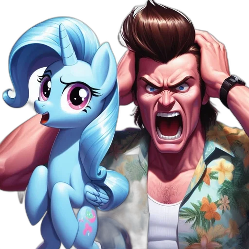 hair, concept art, cartoon, vaporwave, anime, two, characters, face transparent PNG cut-out