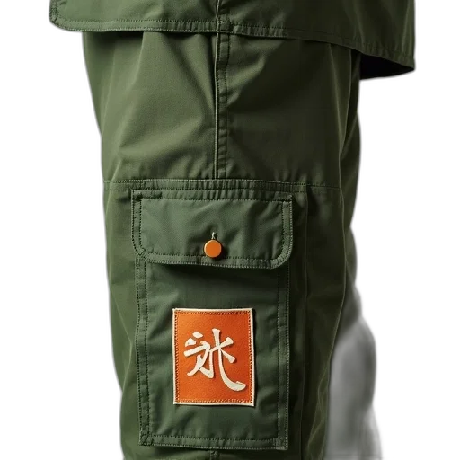 jacket, staff, umbrella, 3d render, photorealistic, green, pair, cargo transparent PNG cut-out