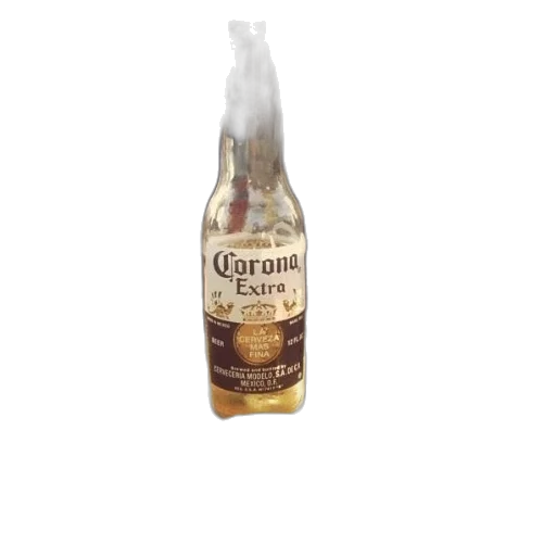 bottle, crown, weapon, food, 3d render, photorealistic, corona, beer transparent PNG cut-out