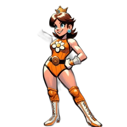 crown, dress, staff, weapon, concept art, pixel art, comic book art, cartoon transparent PNG cut-out