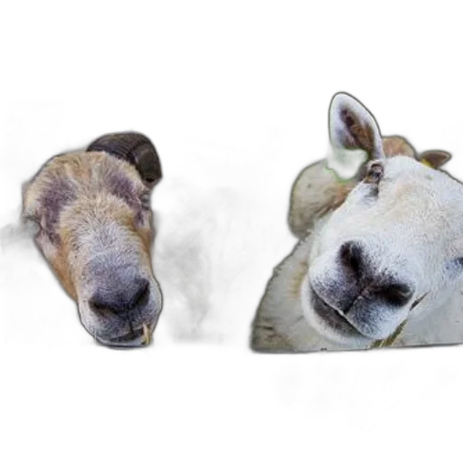 animal, jewelry, photorealistic, 3d render, concept art, two, sheep, tags transparent PNG cut-out