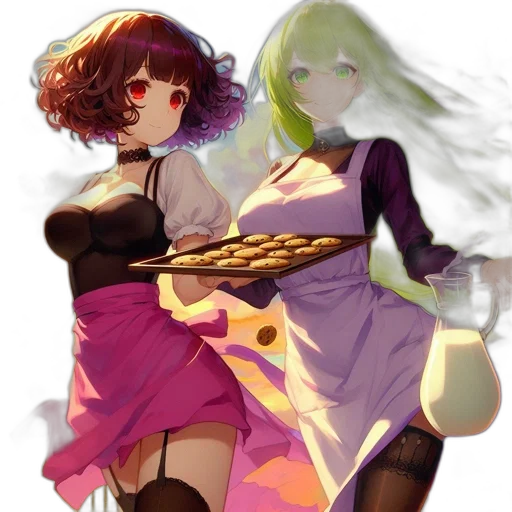 food, dress, concept art, anime, pixel art, fantasy art, fire, neon lights transparent PNG cut-out