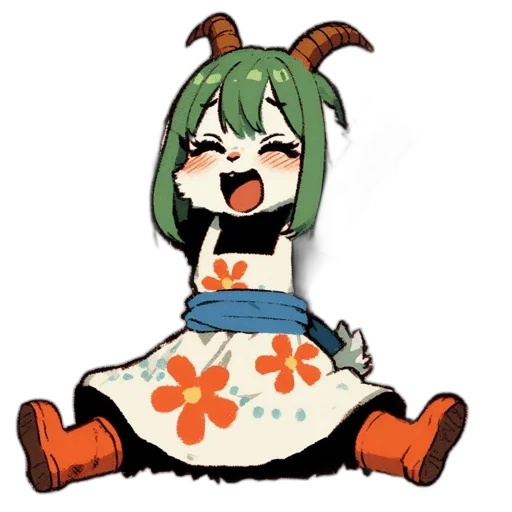 dress, robot, creature, flower, anime, pixel art, cartoon, concept art transparent PNG cut-out