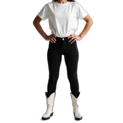 staff, jacket, robot, shoes, monochrome, person, standing, their transparent PNG cut-out