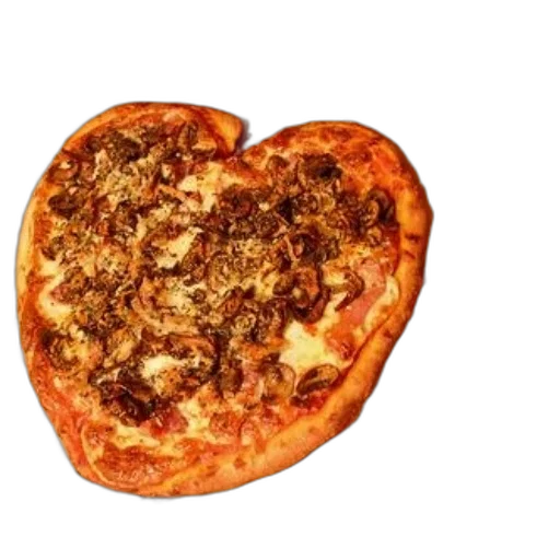 food, face, crown, jacket, photorealistic, 3d render, heart-shaped, pizza transparent PNG cut-out