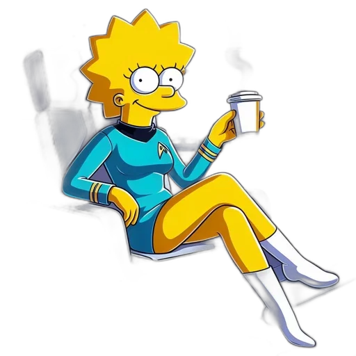 robot, dress, cartoon, pixel art, concept art, comic book art, outer space, lisa transparent PNG cut-out