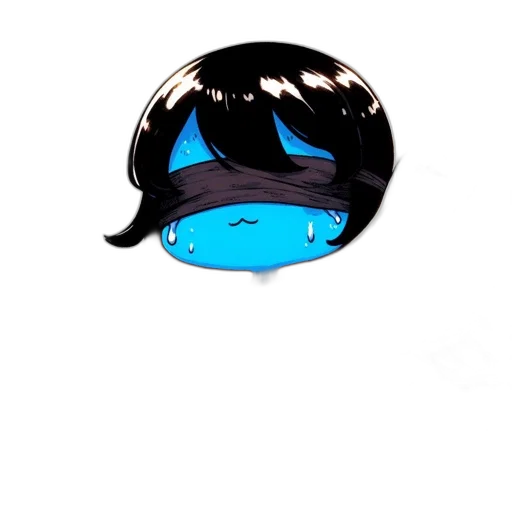 mask, staff, face, hair, anime, cartoon, concept art, vaporwave transparent PNG cut-out
