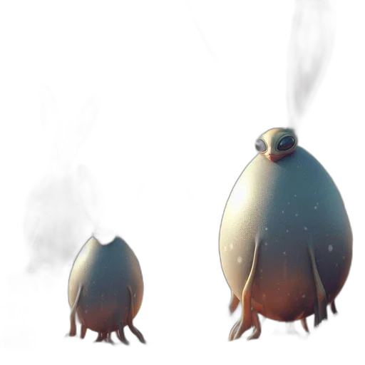creature, concept art, fantasy art, 3d render, watercolor, fog, outer space, fire transparent PNG cut-out