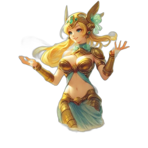 staff, fantasy art, concept art, pixel art, anime, golden, pastel, green transparent PNG cut-out