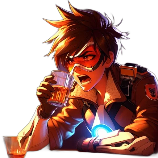staff, jacket, weapon, face, concept art, comic book art, anime, pixel art transparent PNG cut-out