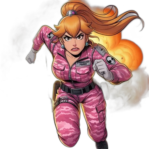 weapon, jacket, comic book art, concept art, cartoon, anime, animated, woman transparent PNG cut-out