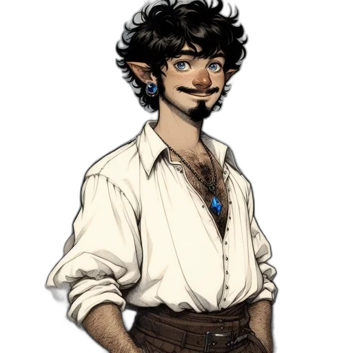 staff, fantasy art, concept art, pixel art, cartoon, elf-like, character, beard transparent PNG cut-out