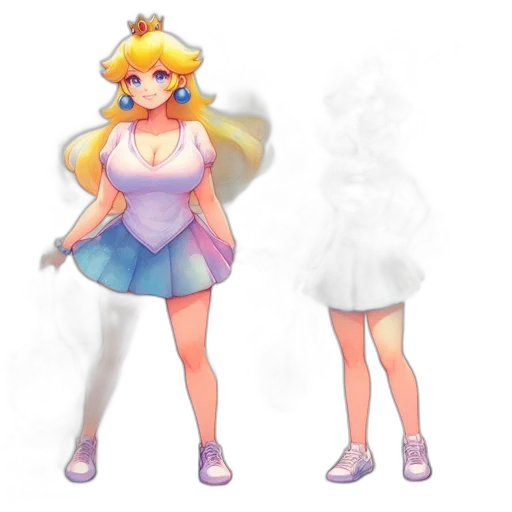 dress, concept art, pixel art, 3d render, fantasy art, pastel, monochrome, colorful transparent PNG cut-out