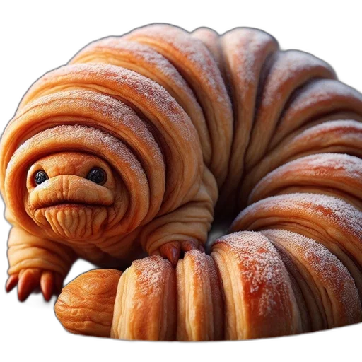 food, animal, creature, hair, 3d render, photorealistic, concept art, anthropomorphic transparent PNG cut-out