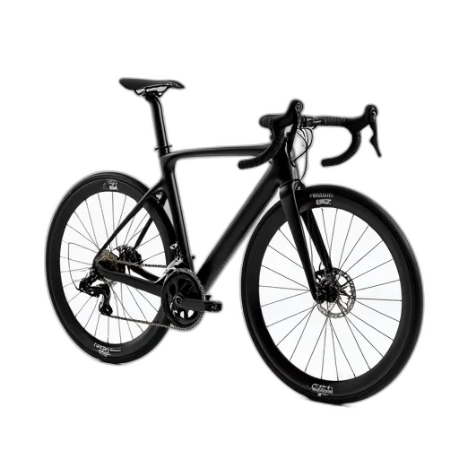weapon, 3d render, sleek, black, road, bike, carbon, fiber transparent PNG cut-out