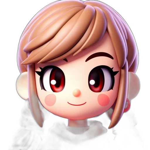 face, staff, crown, creature, anime, 3d render, cartoon, pixel art transparent PNG cut-out