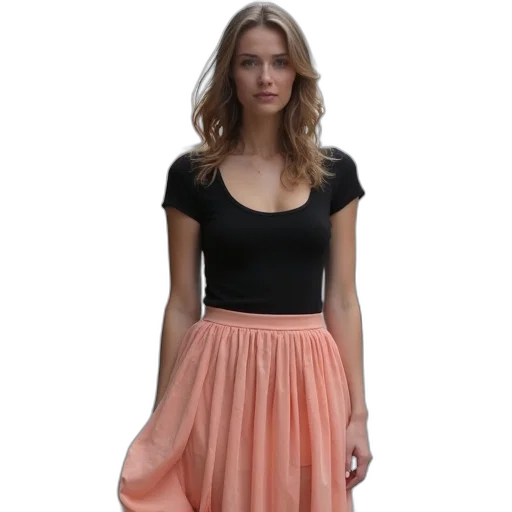 dress, monochrome, dark, earth tones, colorful, woman, black, top transparent PNG cut-out