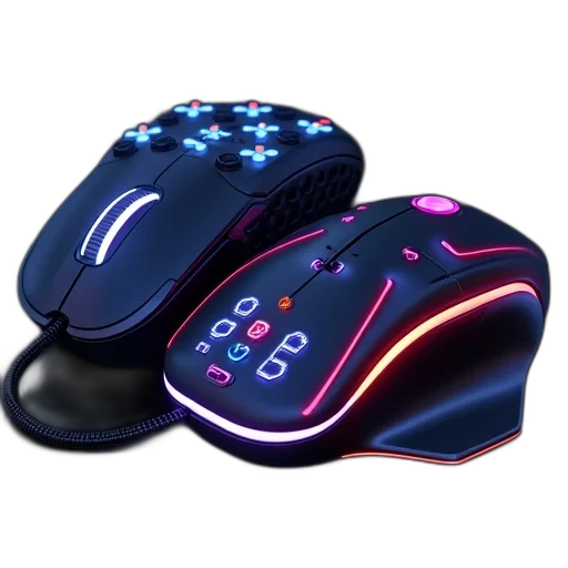 3d render, cyberpunk, starter, kit, arduphone, led, lcd, mouse transparent PNG cut-out