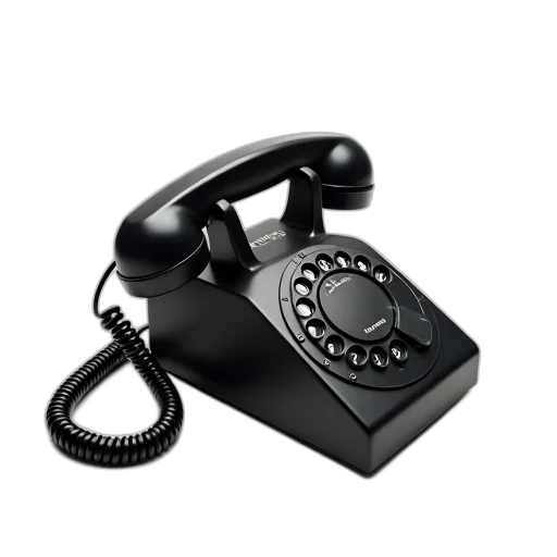 staff, black, corded, telephone, coiled, cord, detachable, plug transparent PNG cut-out