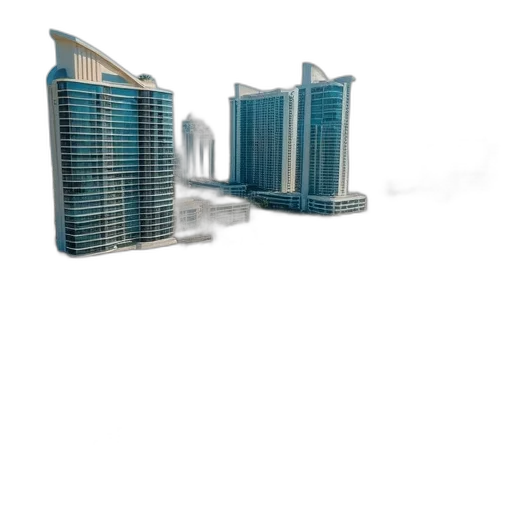 building, furniture, robot, 3d render, photorealistic, concept art, vaporwave, city street transparent PNG cut-out